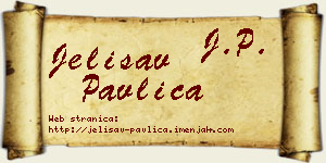 Jelisav Pavlica vizit kartica